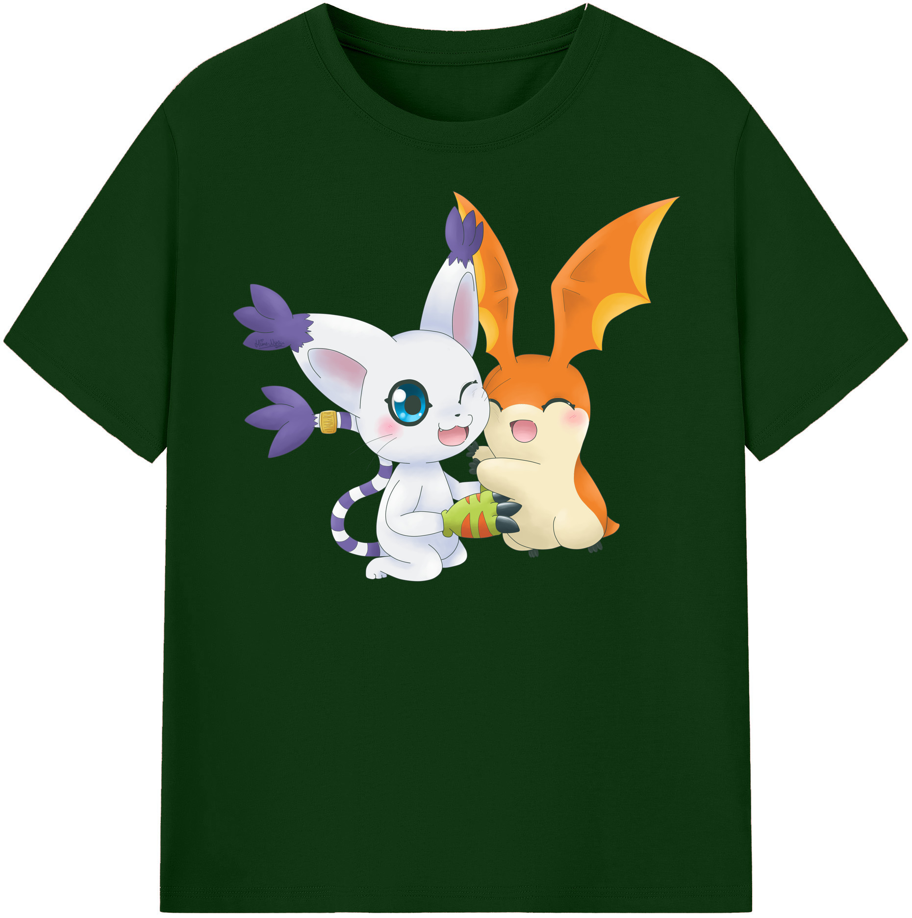 （画像用） Digimon デジタルモンスター/デジモン 綿100％半袖Tシャツ（フロントプリント）